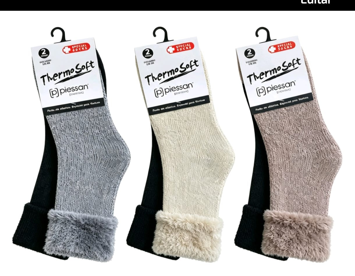 Calcetines Mujer Algodón Térmicos y Abrigadores Pack 12 Pares