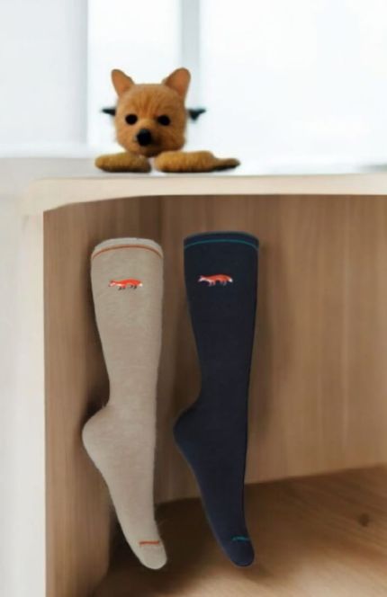 SKU 8041 BIPACK CALCETIN ALGODON CON DISEÑO