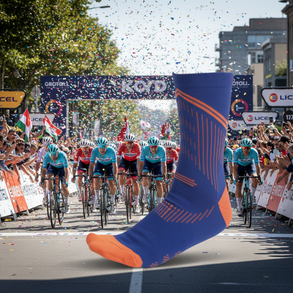 Calcetín de Ciclismo Compresión Ligera, Transpirable - foto 4