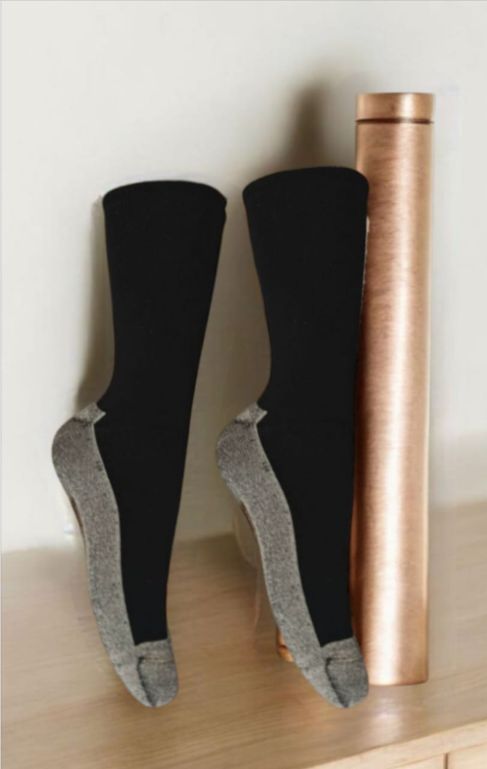 SKU CU1305 BIPACK CALCETIN, BAMBOO/COBRE