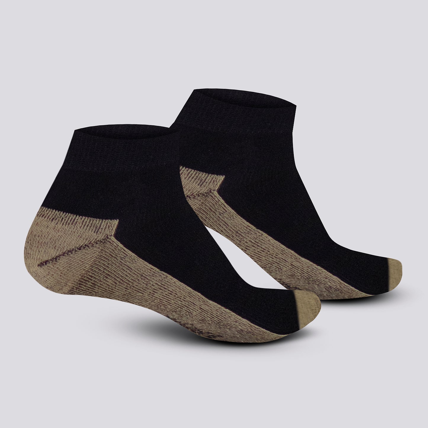 Bi Pack Tobillera Bamboo Cobre Negro