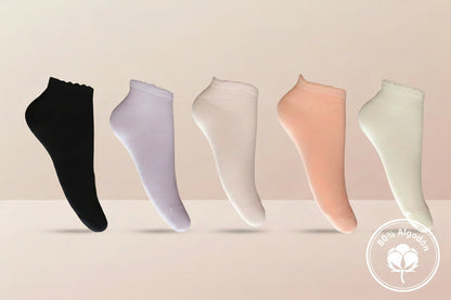 Tobilleras de Algodón Suave Mujer, 6 Bipack 12 Pares - foto 2