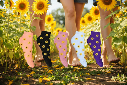Tobilleros Estampado Girasoles Mujer, 6 Bipack 12 Pares - foto 2