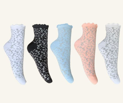 Calcetines Animal Print Leopardo Mujer, 6 Bipack