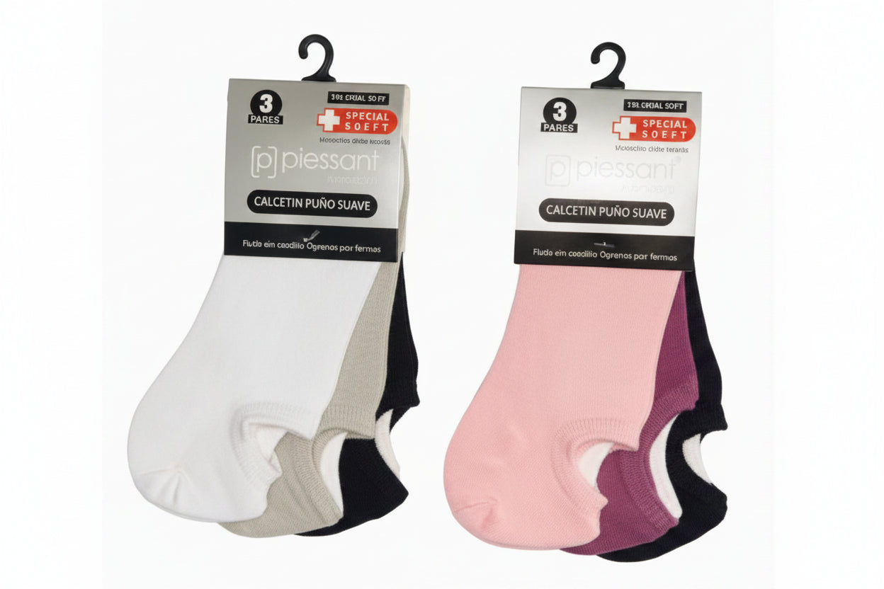 Pantinas de Algodón Mujer, 4 Tripack 12 Pares - foto 2