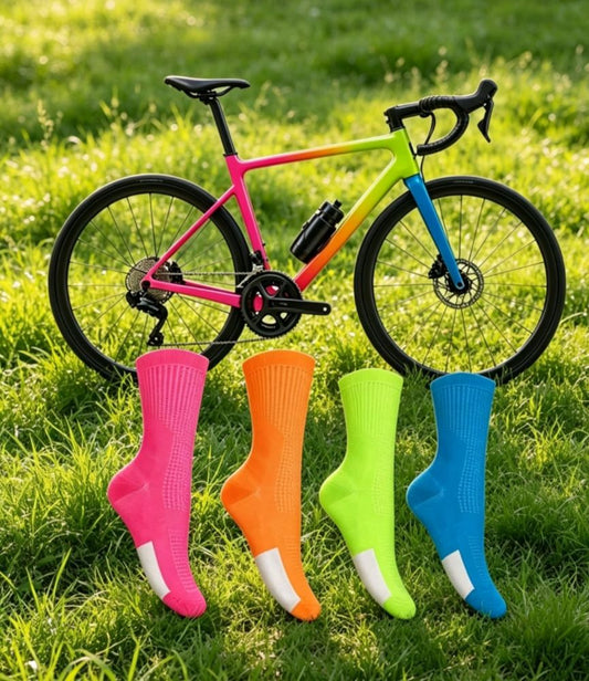 Calcetines de Ciclismo Unisex 12 Pares | Transpirables, Cómodos y de Alto Rendimiento