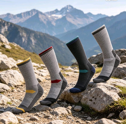 Calcetines de Lana Merino Trekking, 3 Pares Media Caña