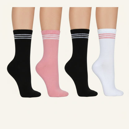 Calcetines Deportivos Tres Rayas Unisex, 6 Bipack - foto 3