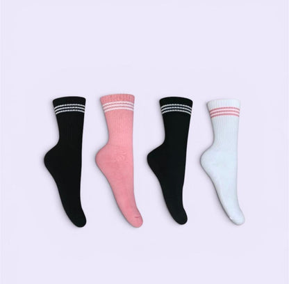Calcetines Deportivos Tres Rayas Unisex, 6 Bipack