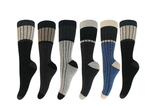 Calcetines Hombre Bipack Punta y Talón Color – Pack 12 Pares