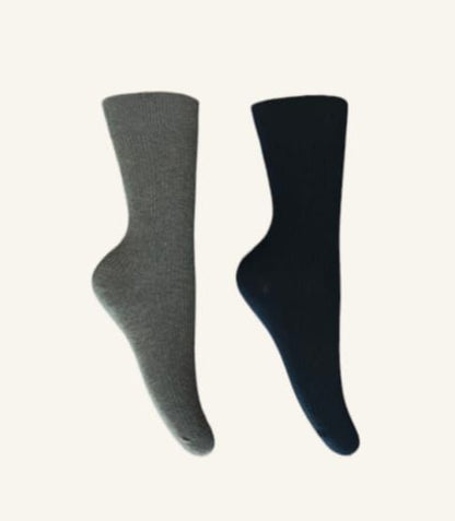 Calcetines Escolares de Algodón Niños, Pack 2 Pares