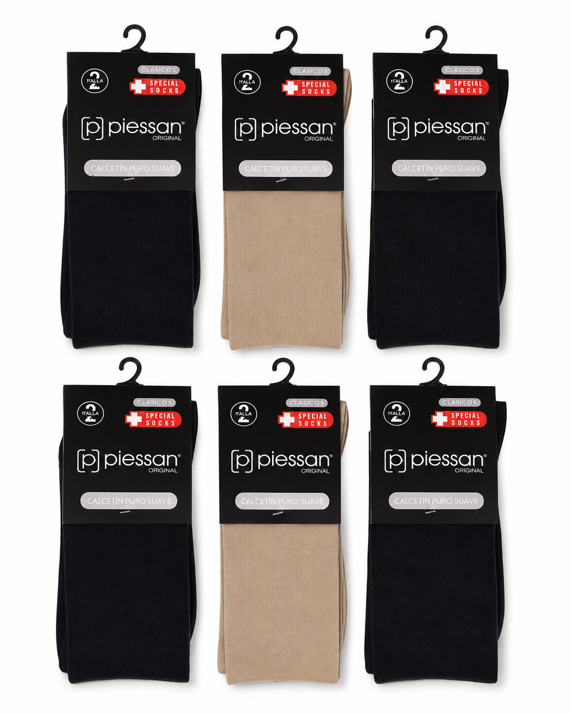 Calcetines Lisos de Algodón, 6 Bipack 12 Pares - foto 2