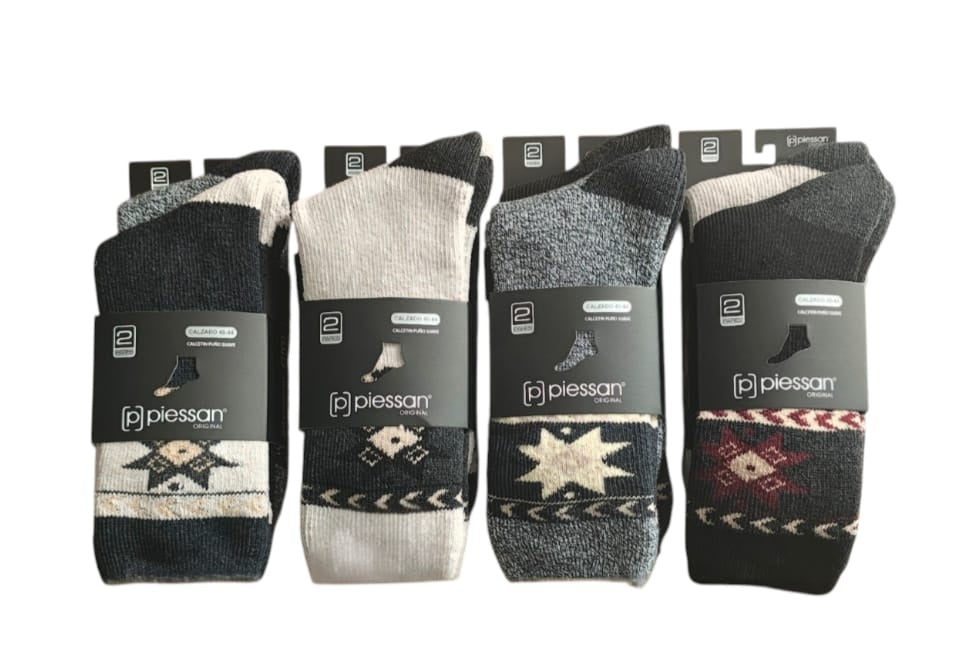 Calcetines Hombre Thermo Polar Bipack 12 Pares Diseño Puño – Algodón Suave
