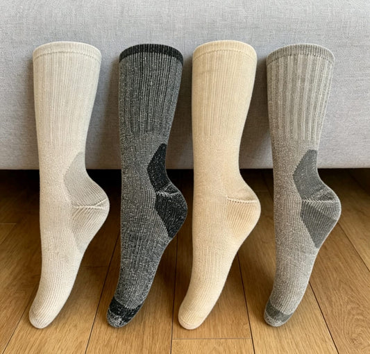 Calcetines Hombre Jaspeados de Algodón Pack 12 Pares – 6 Bipack Colores Surtidos