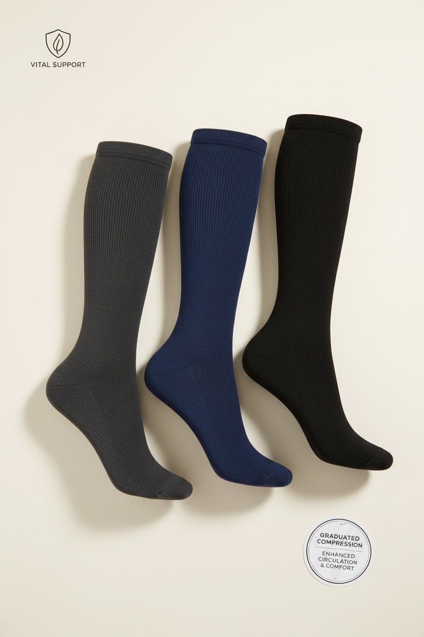 Calcetines Compresión Várices Hombre 20D, 6 Bipack