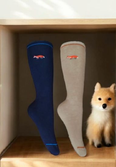 SKU 8041 BIPACK CALCETIN ALGODON CON DISEÑO