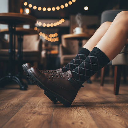 Calcetines de Lana Hombre Diseño Triángulo, Bipack - foto 2