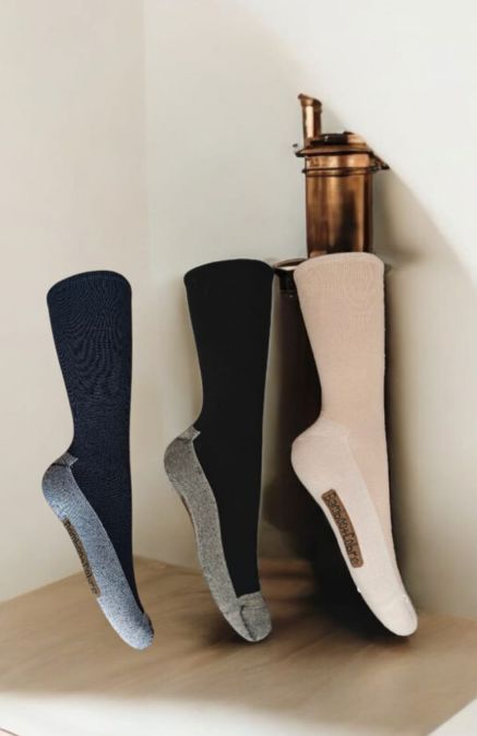 SKU CU1305 BIPACK CALCETIN, BAMBOO/COBRE