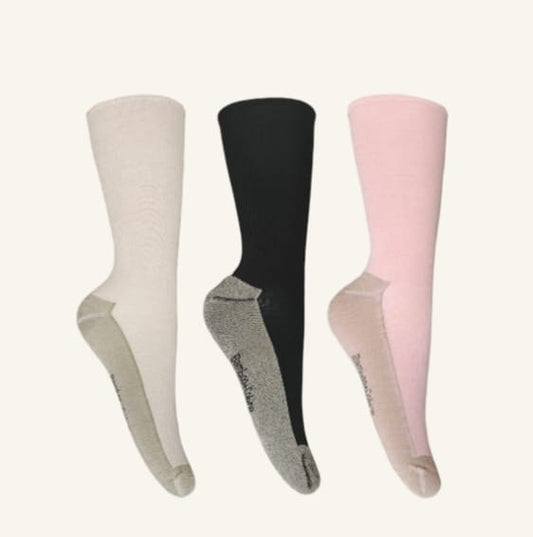 SKU CU1307 2 PARES CALCETIN, BAMBOO/COBRE