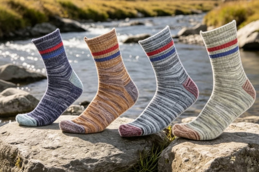 Calcetín de Trekking Algodón Unisex | 12 Par Outdoor