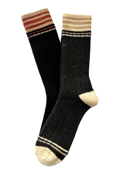Calcetines de Lana Hombre Rayas en Puño, Bipack - foto 7
