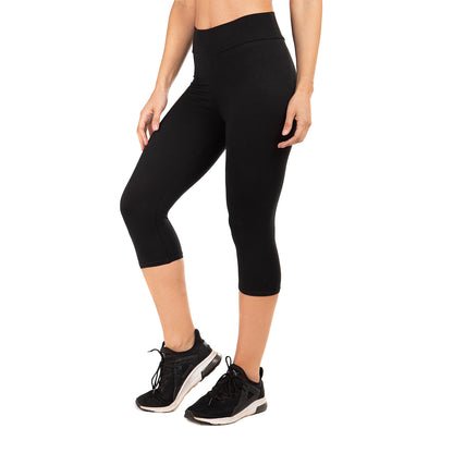 Calza Negra de Yoga Mujer, Ajustada, 3 Tallas